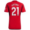 Maglia ufficiale Manchester United Antony 21 Casa 2023-24 per Uomo